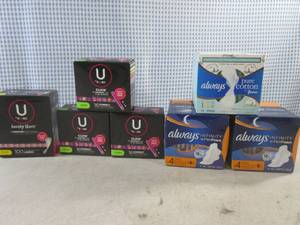 (CSB) Assorted Womens Pads, Liners and Tampons