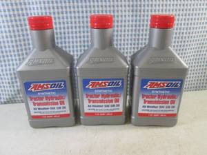 (CS) 3 Quarts of Amsoil Synthetic Tractor Hydraulic  Transmission Oil All-Weather SAE 5W-30