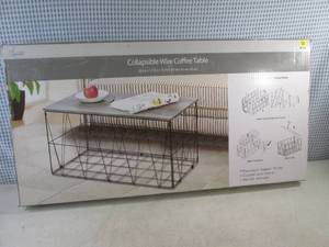 (D-1) Collapsible Wire Coffee Table