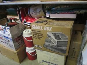 (EW5) Huge Mystery Lot of Unsorted Boxes Etc of Misc  - See Photos - There Is A Lot More Than Seen In First Picture Hidden Behind