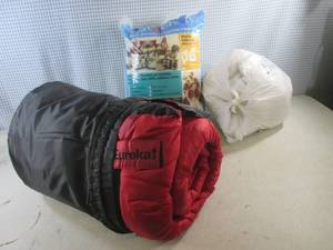 (EW6) Eureka Sleeping Bag and 2 Bags Fiberfill