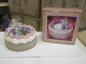(RM6) Case of 24 Musical Revolving Carousels