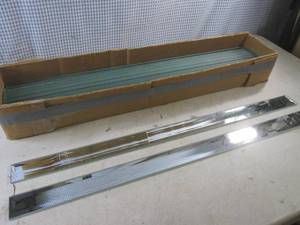 (G-1) 24 Beveled Mirror Glass Strips 2 x 32