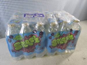 (C-1) 24 Bottles (4 - 6-Packs) Splash Blast Acai Grape Water Beverage 16.9oz Bottles Past Date