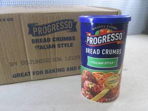(C-2) Case 12 Containers Italian Style Bread Crumbs 24oz Best By 060523