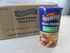 (C-2) Case 12 Containers Italian Style Bread Crumbs 24oz Best By 060523