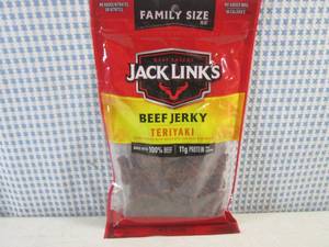(B-2) Family Size Bag Jack Links Teriyaki Beef Jerky 10oz Best by March 2024