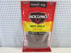 (B-2) Family Size Bag Jack Links Teriyaki Beef Jerky 10oz Best by March 2024