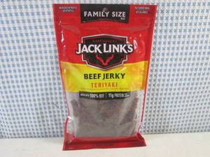 (B-2) Family Size Bag Jack Links Teriyaki Beef Jerky 10oz Best by March 2024