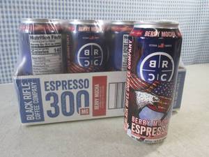 (C-2) 12-Pack Black Rifle Coffee Company Berry Mocha Espresso 15oz Cans Best by Apr 2024