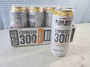(C-2) 12-Pack Black Rifle Coffee Company Caramel Vanilla Espresso 300 Triple Shot 15oz Cans Best by Mar 2024