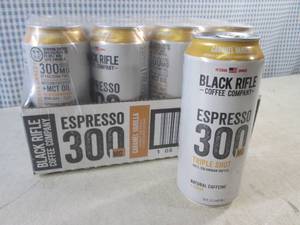 (C-2) 12-Pack Black Rifle Coffee Company Caramel Vanilla Espresso 300 Triple Shot 15oz Cans Best by Mar 2024