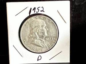 1952 D Franklin Half Dollar
