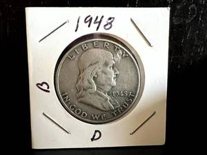 1948 D Franklin Half Dollar