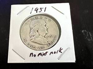1951 Franklin Half Dollar