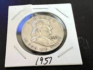 1957 D Franklin Half Dollar