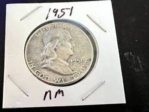 1951 Franklin Half Dollar