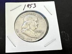 1953 D Franklin Half Dollar