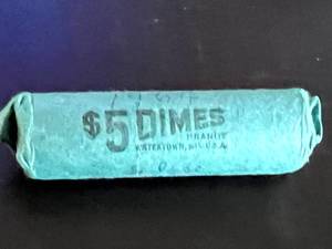 Full Roll (50) 1964 Roosevelt Dimes
