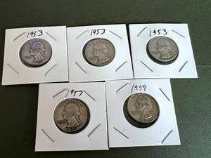 5 - 1950s Washington Quarters