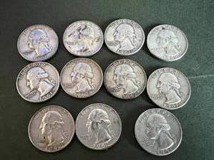 11 - Silver Washington Quarters
