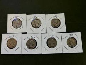7 - 1940s Washington Quarters