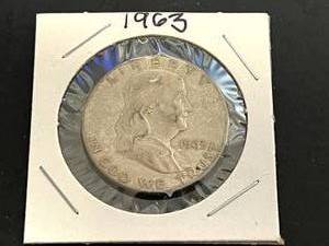 1963 D Franklin Half Dollar