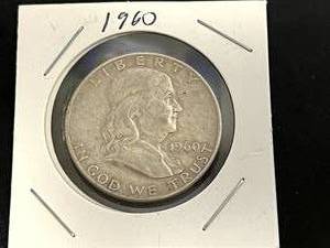 1960 D Franklin Half Dollar