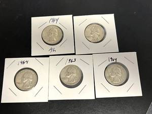 5 - 1960s Washington Quarters