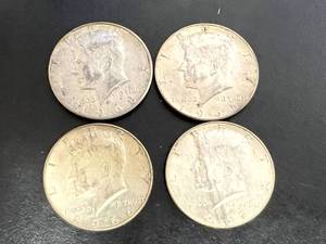 4 Kennedy Half Dollars - 40% Silver