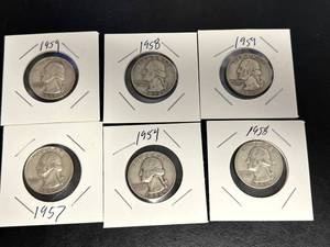 6 - 1950s Washington Quarters