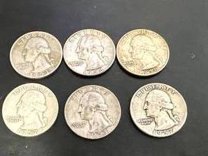 6 - 1950s Washington Quarters