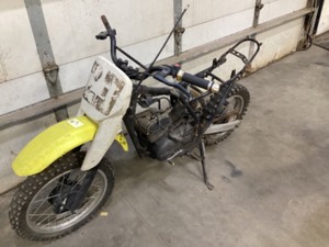 Yellow Suzuki Pitbike