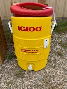 Lot of 2 Igloo 451 - 5 gallon water cooler jugs