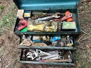 lot 56 image: Tool Box & Contents