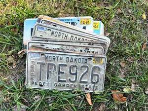 lot 72 image: ND License Plates