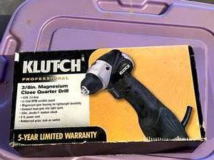 lot 152 image: Klutch 38 Magnesium Closed Quarter Drill