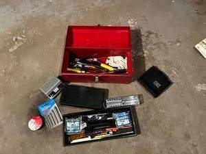 lot 154 image: Tool Box & Contents