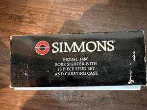lot 247 image: Simmons Model 1480 Bore Sighter with 15 piece Stud Set & Carrying Case