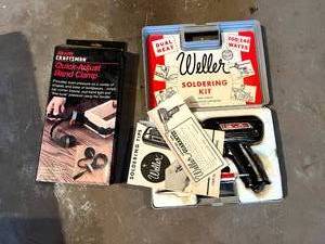 lot 266 image: Soldering Kit & Quick Adjust Band Clamp