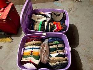 lot 296 image: 2 Totes Full of Caps
