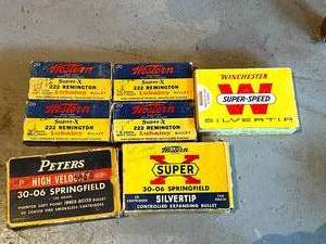 lot 213 image: Vintage Ammo & Boxes