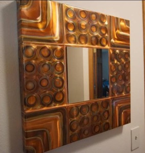 Artwork Custom Copper Wall Art Signed By Artists Dave and Judy Hedblom Door Cty. Wisc.