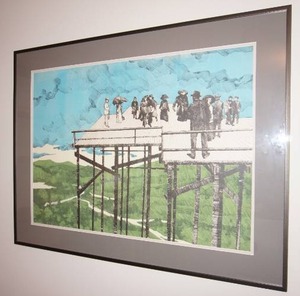 Artwork Wall Art Signed By Artist Bill Ellingson Observation Tower Print 1322