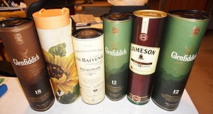 Home DeCor Liquor Box Empty Cardboard Canisters