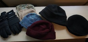 Clothing Accessories Hats Caps Knit Wool Lands End Cabby and Winter Gloves