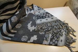 Clothing Accessories Scarf Neck Head Wrap Black White Grey Satin Silk Soft