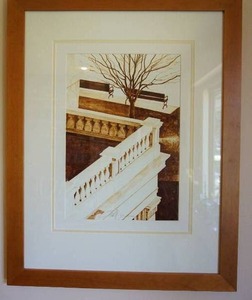 Wall Art ORIGINAL Signed By Artist Art Kenyon Sheldon Theatre Redwing, MN 22 x 28...