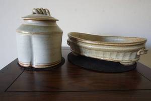Artist Signed Pottery LC() 12 x 8 x 3 tall, 7 x 6
