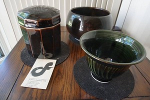 Artist Signed Pottery SD Bottom Signed SD (S. Dennis Frandrop, OSB) Artist in Residence College of St. Benedict, St. Joseph,
